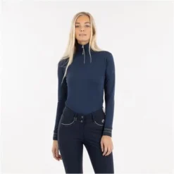 ANKY Poloshirt Lange Mouwen Dark Navy XS -Pikeur || Cavallo || Dublin Verkoopwinkel anky a67594 l011 21.5854ac