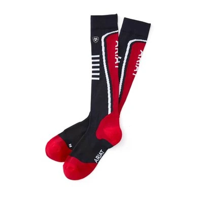 Ariat Sokken Ariattek Slimline Woman's NavyRed One Size 1 Ariat Sokken Ariattek Slimline Woman's NavyRed One Size