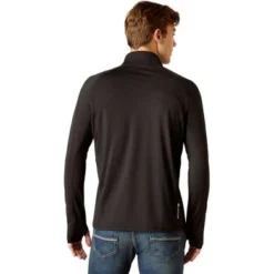Ariat Base Layer Lowell Zip Heren Zwart -Pikeur || Cavallo || Dublin Verkoopwinkel ariat f23 mns engl 10046334 back.e3256a