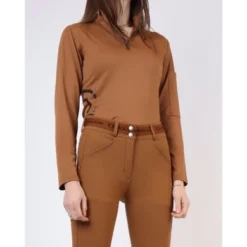 Montar Poloshirt Gudrun Brok Logo Toffee -Pikeur || Cavallo || Dublin Verkoopwinkel aw23montar pl2327 5 2.cf7b75