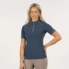 BR Poloshirt Claudia Technische Brei Navy Sky