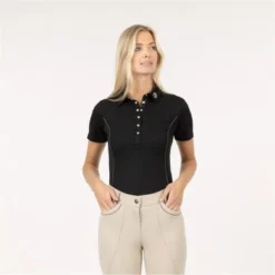 Anky Polo Essential Korte Mouw Zwart XXS