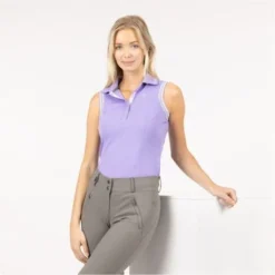 Anky Polo Mouwloos Paisley Purple XXS