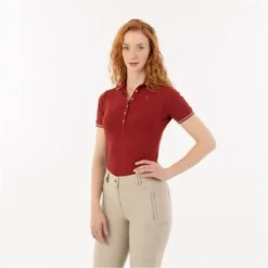 ANKY Poloshirt ATC232202 Korte Mouwen Dark Scarlet