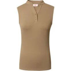 Covalliero Mouwloos Poloshirt Clay L