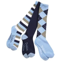 Dublin Sokken 3 Pack Navy-Sky