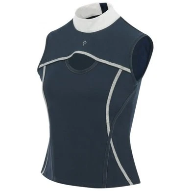 Equithème Polo Puebla Dames Navy/Grijs 1 Equithème Polo Puebla Dames Navy/Grijs