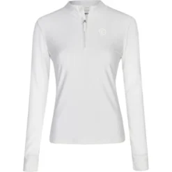 Eskadron Shirt Reflexx Half-Zip Lange Mouwen Wit