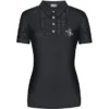 Fair Play Poloshirt Alina Korte Mouw Zwart 36