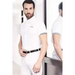 Harcour Poloshirt Crystallo Heren Wit -Pikeur || Cavallo || Dublin Verkoopwinkel harcour polo crystallo white studio1.86ec83