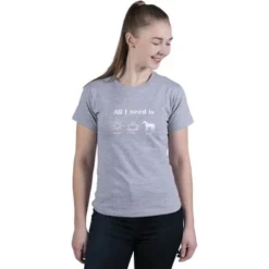 HKM T-Shirt Icons Lichtgrijs/Melange -Pikeur || Cavallo || Dublin Verkoopwinkel hkm 13687 1.2befe2