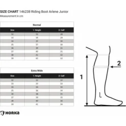 Horka Rijlaarzen Arlene Junior Zwart -Pikeur || Cavallo || Dublin Verkoopwinkel horka size chart arlene junior 146238.e251f5