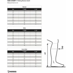 Horka Rijlaarzen Lacey Synthetisch Zwart -Pikeur || Cavallo || Dublin Verkoopwinkel horka size chart 1 riding boots adult.f2172c 2