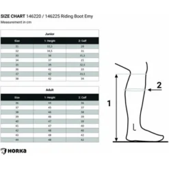 Horka Rijlaarzen Emy Junior Zwart -Pikeur || Cavallo || Dublin Verkoopwinkel horka size chart emy 146220 146225.66c99b
