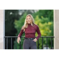 LeMieux Base Layer Fleur Merlot -Pikeur || Cavallo || Dublin Verkoopwinkel jrs it03357 lifestyle fleurbaselayer merlot 4.169227