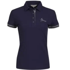 LeMieux Poloshirt Navy/Grijs Dots