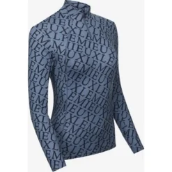 LeMieux Shirt Fleur Base Layer Denim -Pikeur || Cavallo || Dublin Verkoopwinkel lmx it02931 product fleurbaselayer denim 3.aa420b