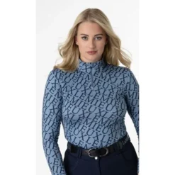 LeMieux Shirt Fleur Base Layer Denim -Pikeur || Cavallo || Dublin Verkoopwinkel lmx it02931 studio fleurbaselayer denim 1.804f0e