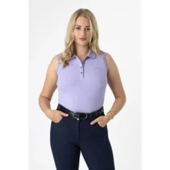 LeMieux Poloshirt Sleeveless Iris -Pikeur || Cavallo || Dublin Verkoopwinkel lmx it02947 studio sleevelesspoloshirt iris 2.00ca99