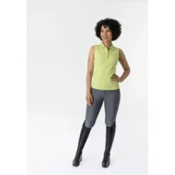 LeMieux Poloshirt Sleeveless Moss -Pikeur || Cavallo || Dublin Verkoopwinkel lmx it02948 studio sleevelesspoloshirt moss 1.315454