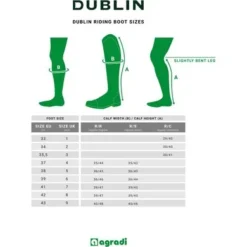 Dublin Rijlaarzen Arderin Tall Field Zwart -Pikeur || Cavallo || Dublin Verkoopwinkel maattabel ridingbootsizes dublin arderin.f46ea0 1