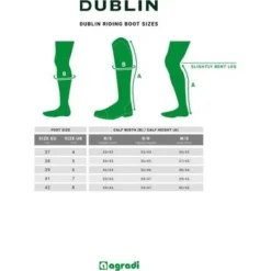 Dublin Rijlaarzen Evolution Tall Field Zwart 41 W/S -Pikeur || Cavallo || Dublin Verkoopwinkel maattabel ridingbootsizes dublin evolution.9f632e