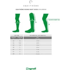 EQUITHÈME Rijlaarzen -Pikeur || Cavallo || Dublin Verkoopwinkel maattabel ridingbootsizes equitheme childrens.e287de