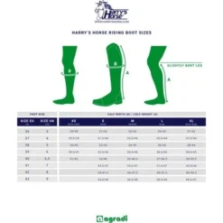 Harry's Horse Rijlaarzen Donatelli L Zwart -Pikeur || Cavallo || Dublin Verkoopwinkel maattabel ridingbootsizes hh donatelli.218496 2