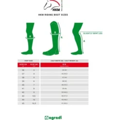 HKM Rijlaarzen Country Artic Zwart -Pikeur || Cavallo || Dublin Verkoopwinkel maattabelboots ridingbootsizes hkm country.d15355