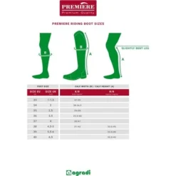 Premiere Rijlaars Chico Kids Zwart -Pikeur || Cavallo || Dublin Verkoopwinkel maattabelboots ridingbootsizes premiere chico kids.d4ce4d