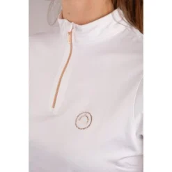 Montar Poloshirt Everly Rosegold Wit -Pikeur || Cavallo || Dublin Verkoopwinkel montar pl2218 1 everly white rosegold2.9580b5