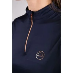 Montar Poloshirt Everly Rosegold Navy -Pikeur || Cavallo || Dublin Verkoopwinkel montar pl2218 7 everly navy rosegold3.f5f219