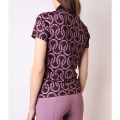 Montar Poloshirt Aisha Horseshoe Plum -Pikeur || Cavallo || Dublin Verkoopwinkel montar pl2326 2 aisha horseshoe polo2.a6a85c