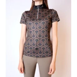 Montar Poloshirt Aisha Horseshoe Zwart