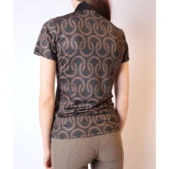 Montar Poloshirt Aisha Horseshoe Zwart -Pikeur || Cavallo || Dublin Verkoopwinkel montar pl2326 4 aisha horseshoe polo2.47aff9