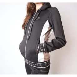 Montar Vest Alia Viv Logotape Zwart -Pikeur || Cavallo || Dublin Verkoopwinkel montar sl2323 4 alia viv wide logo tape contrast panels full zipper2.2f0700