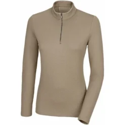 Pikeur Shirt Sports Met Rits Soft Taupe