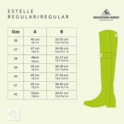 MH Rijlaarzen Estélle Zwart -Pikeur || Cavallo || Dublin Verkoopwinkel productmaattabel mh 02105.0a1fae