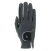 Roeckl Rijhandschoenen Malta Bicolor Antraciet/Zilver