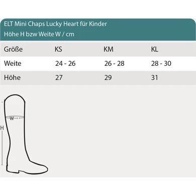 ELT Mini Chaps Lucky Heart Kids Zwart 2 ELT Mini Chaps Lucky Heart Kids Zwart - Afbeelding 2