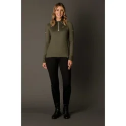 Weatherbeeta Shirt Victoria Premium Thermal Baselayer Olive -Pikeur || Cavallo || Dublin Verkoopwinkel wb 1006251000 olive wb victoria ls om image null hero.274183