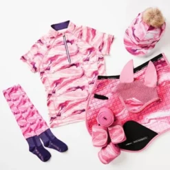 Weatherbeeta T-Shirt Ruby Swirl Marble Roze -Pikeur || Cavallo || Dublin Verkoopwinkel wb 1009482000 1009343000 1009373000 1008705000 1008706000 1008704000 db pinkmarble flatlay.bcde47