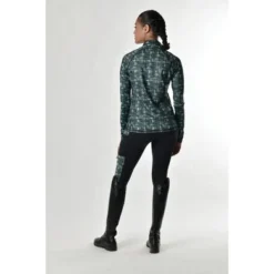 Dublin Shirt Sapphire Print Lange Mouwen Emerald -Pikeur || Cavallo || Dublin Verkoopwinkel wb 1010959000 emerald db sapphire ls om back image null hero.c2be3b