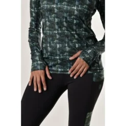 Dublin Shirt Sapphire Print Lange Mouwen Emerald -Pikeur || Cavallo || Dublin Verkoopwinkel wb 1010959000 emerald db sapphire ls om detail image null hero.21f567