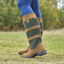 Dublin Laarzen River III Donkerbruin/Groen -Pikeur || Cavallo || Dublin Verkoopwinkel weatherbeeta 1001039000 darkbrowngreen db river boots ls2 image null hero.98a163